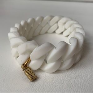 men’s size white rubber bracelet